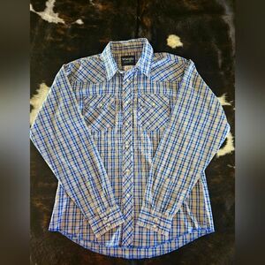 Wrangler Boys Pearl Snap Shirt - XXL ( 18/20)